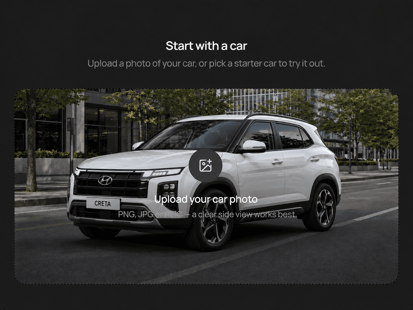 Foto Hyundai Creta standar yang diunggah untuk identifikasi kendaraan